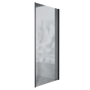 Боковая стенка AVS Акцент 100 профиль черный матовый, стекло прозрачное