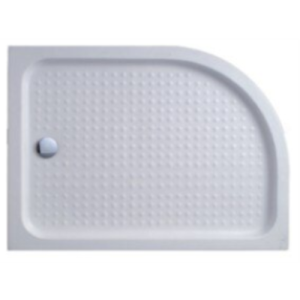 Поддон для душа Cezares Tray 120x100 белый, прямоугольно-асимметричный, акрил, с сифоном, правый