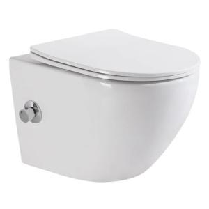 Унитаз подвесной BelBagno Uno BB3105CHR-BS/SC безободковый, белый