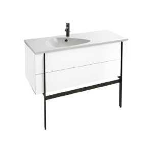 Тумба с раковиной 80 подвесная Nouvelle Vague JACOB DELAFON EB3030-G1C+EXAR112-Z-00+EB3055-BLV+EB3050-BLV