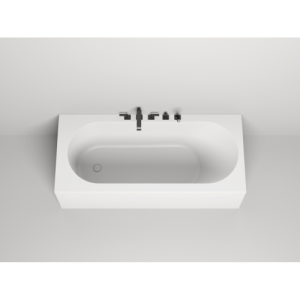 Ванна из искусственного камня Salini Fabia S-Sense 170х75 белая матовая, с ножками и донным клапаном