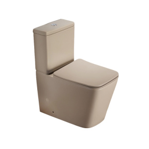 Унитаз-компакт AVS Атом безободковый, капучино матовый