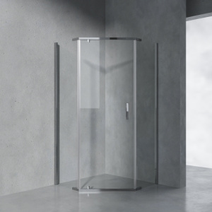 Душевой уголок AVS Трапеция 90x90 профиль хром, стекло прозрачное