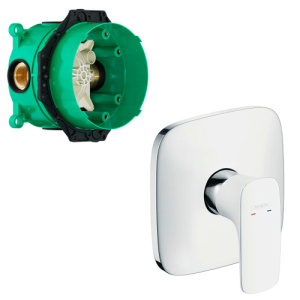 Смеситель для душа Hansgrohe Pura Vida 15665400+01800180 белый